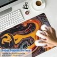 thumbnail image 4 of Office and Gaming Revolution with Our Non-Slip Black Marble Fluid Design XL Mousepad, 4 of 7
