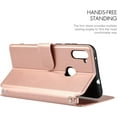 thumbnail image 2 of Wallet Case for Samsung Galaxy A11 with Card Holder Slots,Kickstand Phone Cover Premium Leather Magnetic Closure Slim Flip Shockproof Wrist Strap Case for Samsung Galaxy A11 6.4",Rosegold, 2 of 14