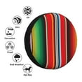 thumbnail image 5 of Bingfone Mexican Serape Blanket Stripes Spare Tire Cover Weatherproof Universal Wheel Protectors For Rv Camper Travel Trailer Suv Truck 14 Inch, 5 of 9