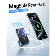 Magnetic Portable Charger,10000mAh Wireless Magnetic Power Bank with USB C Charging and stand, Travel Essential for Battery Pack Compatible with iPhone 17/air/16/15/14/13/12