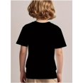 thumbnail image 2 of 100 Days of School Dinosaur T-Rex Print Boys' T-Shirt - Regular Fit Short Sleeve Tee with Geometric Design, School Celebrations & Casual Wear, Fun Educational Pattern, Comfortable Fit Shirt, 2 of 5