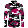 thumbnail image 5 of Camisa de primavera y otoño más nueva para hombre, camiseta de manga larga con estampado 3D de camuflaje, camisa informal con cuello vuelto y botones, camiseta para hombre y mujer, 5 of 5