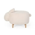 thumbnail image 2 of Noble House Angelique Fabric Kids Bunny Ottoman Stool, White, 2 of 9