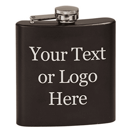 

Customized 3D Laser Engraved Personalized 6 oz. Stainless Steel Custom Flask (Matte Black)