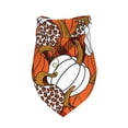 thumbnail image 3 of Easygdp Various Pumpkins Leopard Orange White Pet Scarf, Dog Triangle Scarf, Printing Dog Bib, Handkerchief Scarf for Small Medium Large Dogs Cats Pets, 3 of 9