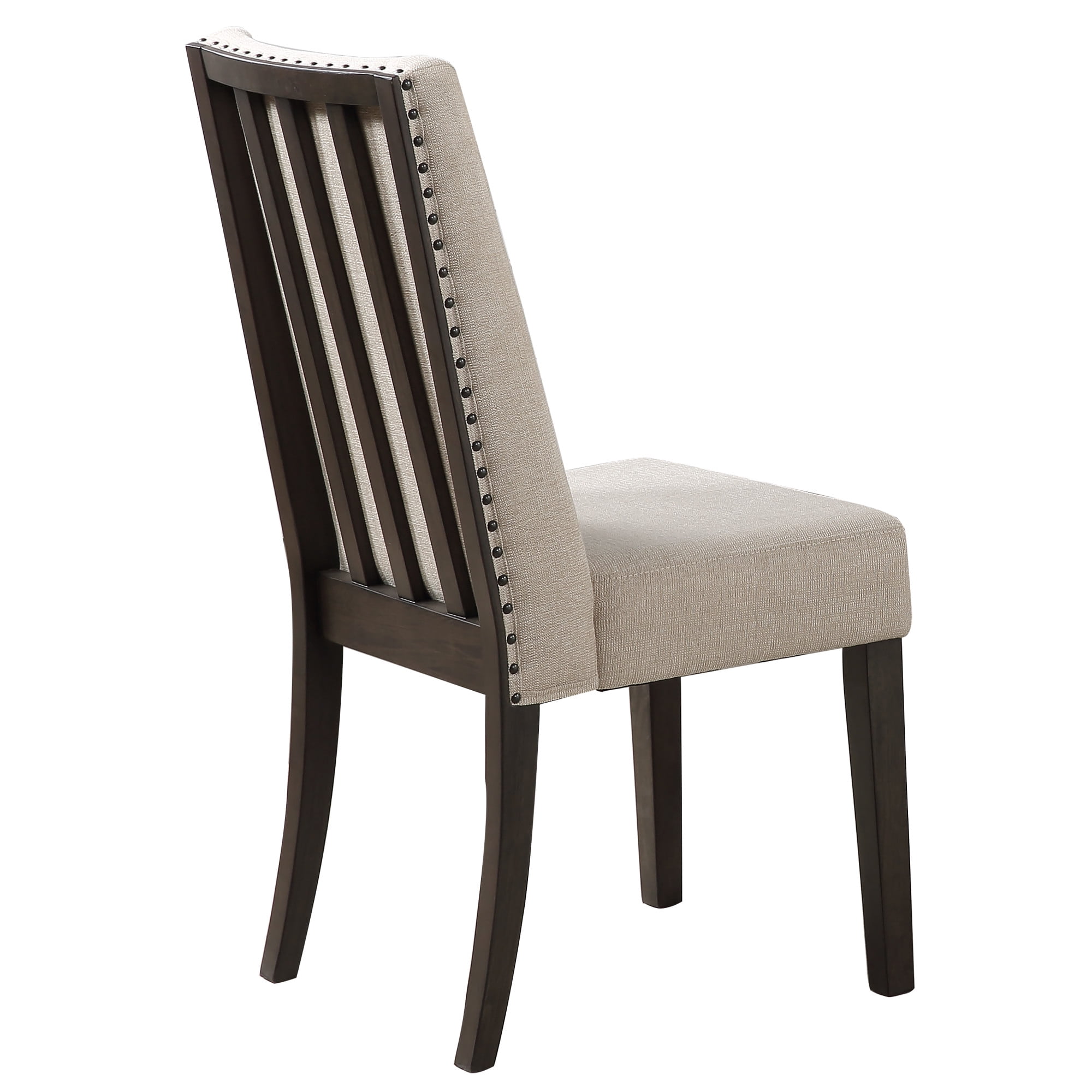Steve Silver Napa Modern Upholstered Dining Chair, Set of 2, Dusty Espresso/Cream