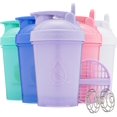 thumbnail image 1 of czcpp-ProFlow Shaker Bottles 5-Pack (20oz) | Protein Shaker Cups with Whisk Ball, Leak-Proof Lid, Hidden Carry Handle | BPA-Free Gym Mixer for Protein Powder, Mixing Supplements, Pastel Colors, 1 of 4