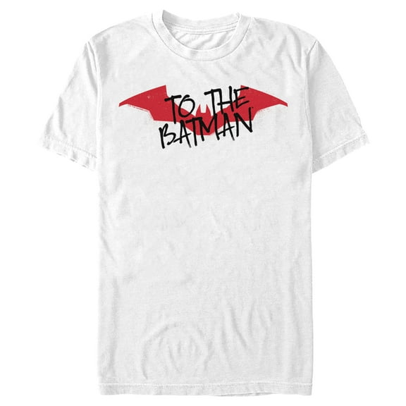 Men's The Batman Simple To The Batman  Graphic Tee White 2X Large
