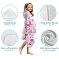 thumbnail image 7 of Pink Breast Cancer Hooded Bath Towel，50"x30" for Ages 3 To 12 Kids, Quick Dry Lightweight Soft Microfiber Hood Beach Towel Cover Up for Kids, 7 of 7