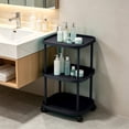 thumbnail image 6 of YuanGuangQ Rolling Mobile Side Table with Wheels, Storage Cart for Bedroom Living Room Couch, Narrow Space Shelf for Home Office Kitchen and Balcony, 6 of 6