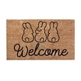 thumbnail image 1 of GUANGHONG Easter Line Bunny Floor Mat Velvet Happy Easter Velvet Bunny Welcome Floor Mat Holiday Floor Mat Fuzzy Abstract Area Rugs for Bedroom Living Room, 1 of 6