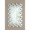 thumbnail image 3 of Pamela Frameless Wall Mirror with Staggered Tiles Silver, 3 of 3