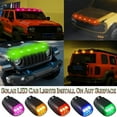thumbnail image 2 of Solar Powered Cab Lights, Solar Car Roof Rgb Strobe Light with Remote Control, Detachable Base for Easy Charging, for Motorcycle, Vehicle, Truck Use, Night Driving (4PCS), 2 of 8