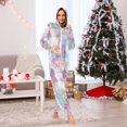 thumbnail image 7 of FORMRS Onesies Pajama for Adults Unisex Hoodie Winter Jumpsuit One Piece Sleepwear, Sizes S-2XL, Watercolor Marble Pattern, 7 of 7