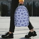 thumbnail image 2 of Easygdp Blue And White Flowers Mochila Ligera de 15 Pulgadas para Estudiantes, Mochila Cómoda para la Escuela y Viajes, Correas Ajustables, 2 of 6