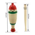 thumbnail image 3 of Mobutofu 1 Set Burlywood Wooden Musical Instrument Set for Children 8.3 x 3.1 x 2.4 in, 3 of 8