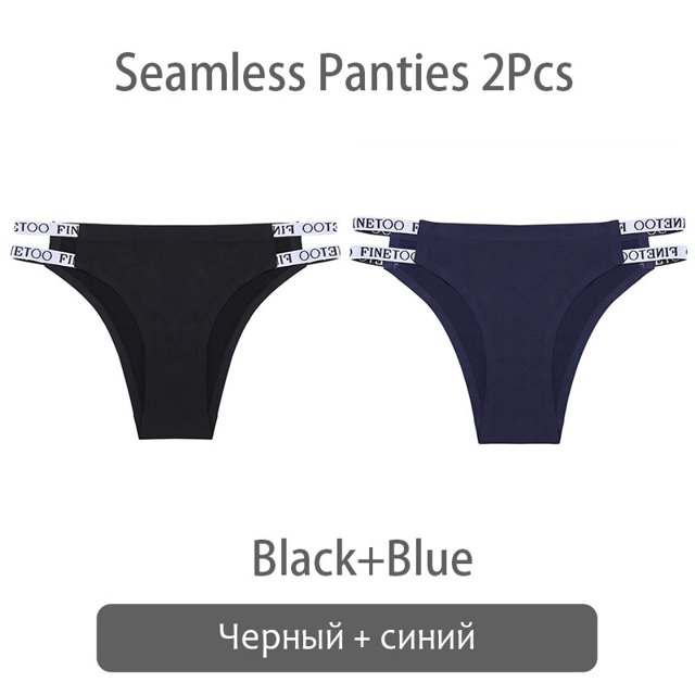 2 unids/Set Sexy brasileño bragas mujeres sin costuras tangas M-XL señoras suave calzoncillos letra suave ropa interior femenina lencería 2021pangjing