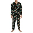 thumbnail image 3 of Fotbe Solar System Planets Space Pijama de Hombre con Estampado de Manga Larga, Conjunto de 2 Piezas, Ropa de Dormir Suave y Cómoda con Bolsillos-Small, 3 of 7
