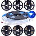 thumbnail image 2 of Gostoto COB LED Strip Light 0.5- 5M Uniform Glow COB Bendable Tape Light 224LEDs/M 12V Strip Light for Bedroom Cabinet Bookcase, 2 of 6