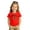 Red, variant on Girls Cute Cat Graphic Tops Round Neck Short Sleeve T Shirts Summer Kids Fashion Casual Everyday Wear Daily Comfort Pullover Tee