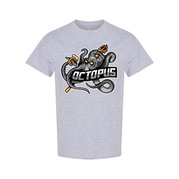 Octopus Injured Logo T-Shirt Men -Image by Shutterstock, Male Large