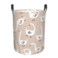 thumbnail image 2 of Goofa White Goose Printed Circular Hamper,Laundry Basket with Handles,Storage Baskets Foldable,Large Capacity Laundry Hamper-, 2 of 8