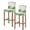 beige, variant on St. Patrick's Bar Stool Covers Set of 2, Lucky Shamrock Green Eucalyptus Floral Blue Stretch Bar Chair Covers with Backs, Removable Pub Counter Height Chair Cover for Kitchen Dining Room Cafe