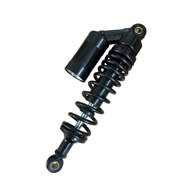 Amortiguador de aluminio para motocicleta, fácil de instalar, reemplazo confiable. Negro