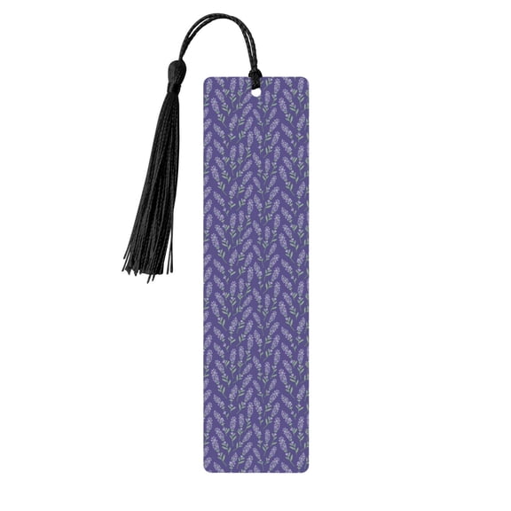 Kdxio Lavender Flowers Print Metal Tassel Bookmarks,Perfect Gift for Art Lovers and Bookworms Metal Bookmarks for Women
