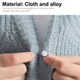 thumbnail image 3 of 15Pcs Tuxedo Buttons Bridal Buttons Cloth Covered Metal Buttons (White), 3 of 9