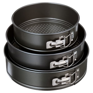 Mainstays 3-Piece Nonstick Carbon Steel Springform Cake Pans