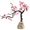 Quiet + Pink, variant on Wofarmy Chinese Style Resin Wintersweet Decor Home Office Decoration Present for Wedding Quiet + Red