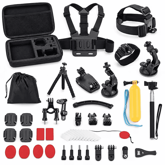 60-in-1 Action Camera Accessory Kit Compatible with GoPro, DJI, Insta360, for Mounting and Shooting Accessories
