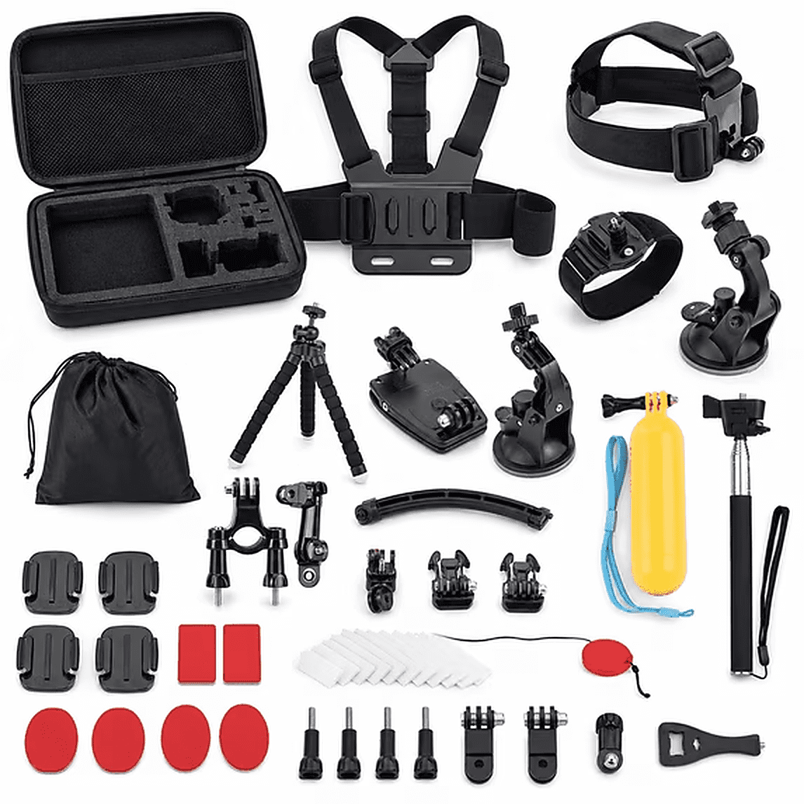 60-in-1 Action Camera Accessory Kit Compatible with GoPro, DJI, Insta360, for Mounting and Shooting Accessories