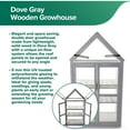 thumbnail image 5 of Gardman Dove Gray Wooden Greenhouse, 5 of 8