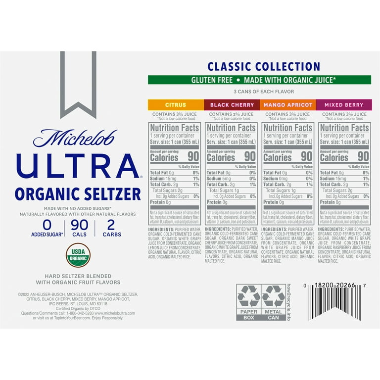 Michelob Ultra Organic Hard Seltzer