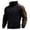 Black-1, variant on Men'S Half Zip Pullover Stand Collar Sweatshirt Fleece Tactical Shirt Retro Long Sleeve Athletic Tops With Pocket