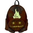 thumbnail image 3 of Trick 'r Treat Flaming Head Sam Mini-Backpack Glows in the Dark Loungefly, 3 of 7