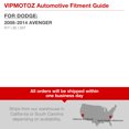 thumbnail image 4 of VIPMOTOZ Chrome Housing OE-Style Headlight Headlamp Assembly For 2008-2014 Compatible with Dodge Avenger, Driver & Passenger Side, 4 of 4