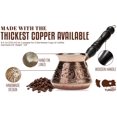 thumbnail image 4 of DEMMEX Copper Turkish Coffee Pot Cezve Ibrik Gree, 4 of 6