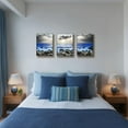 thumbnail image 2 of Beach Canvas Wall Art for Living Room, Blue Coastal Wall Decor for Bedroom, Seaside Pictures for Bathroom Wall Decoration, Ocean Painting Set for Office, Home Decor 12"X16", 2 of 7