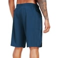 thumbnail image 2 of Cadmus Men's Swim Trunks with Compression Liner 9 Inch Inseam Mens Bathing Suit Quick Dry Beach Shorts Board Shorts,Copen Blue,M, 2 of 10