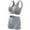 Womens Bras Gray, variant on Womens Workout Sets, Two Piece Workout Sets for Women Push Up Sports Bras Matching High Waist Booty Lifting Shorts Gym Yoga Active Wear Outfits S-5XL