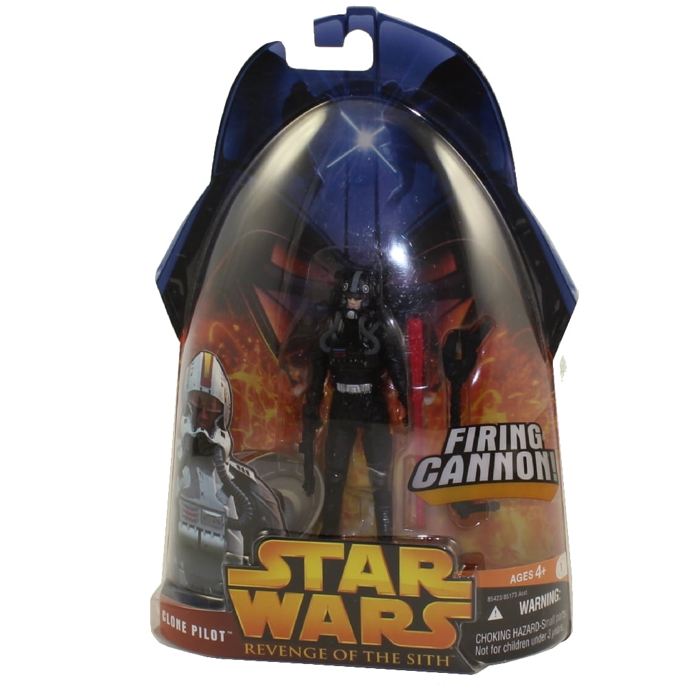 Figurine Star Wars ROTS - Clone Pilot (pilote Noir) Hasbro - Collection Revenge Of The Sith