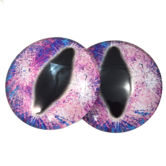 Sparkling Pink Dragon Glass Eyes