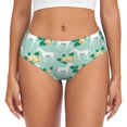 thumbnail image 1 of Fotbe Horse And Flower Calzones Estampados para Mujer – Ropa Interior de Algodón, Cómoda, Suave y Elástica-XX-Large, 1 of 6