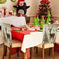 thumbnail image 6 of Hometravel Christmas Chair Back Covers, 3D Style Dining Room Chair Decor, Festive Themed Seat Covers for, 6 of 6