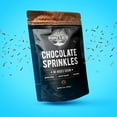 thumbnail image 4 of Keto Sprinkles, Sugar Free Sprinkles, 1g Net Carb, Large Value Size Bag, 6 oz, Non-GMO, Dye Free, Plant-Based, Vegan, Gluten Free, All Natural, No Artificial Coloring(Chocolate, 2 Pack), 4 of 7