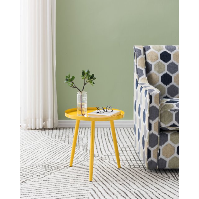Mesa auxiliar KB PS77-Y Amarillo Metal