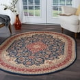 thumbnail image 4 of Tayse Sensation Area Rug 4780 RED Traditional Red Medallion Leaves 5' 3" x 5' 3" Round, 4 of 11